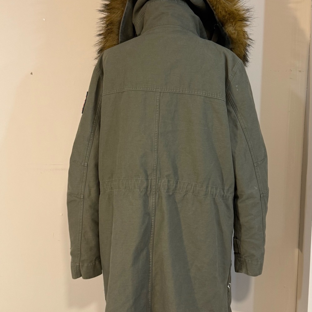 True Religion Military Inspired Distressed Parka - Picture 8 of 11